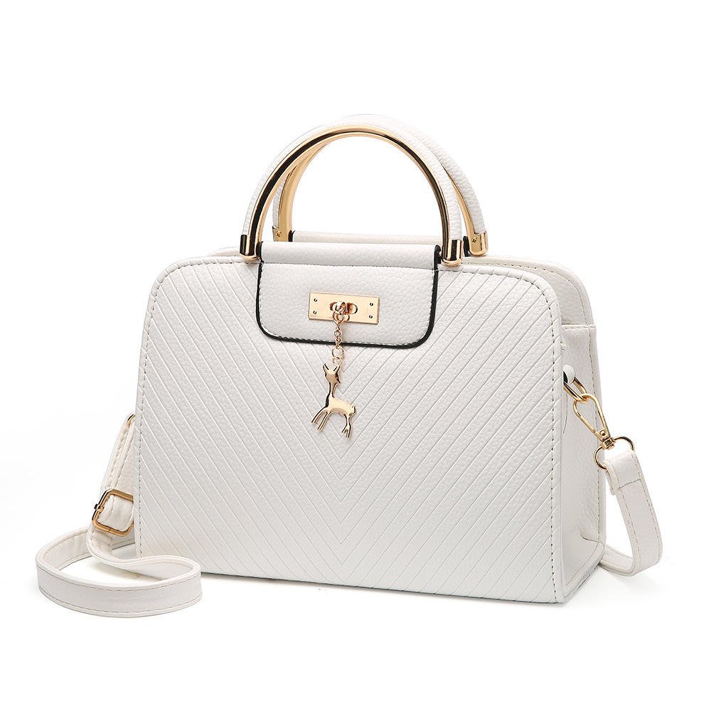 Fashion Embossed Handbag Korean Simple Deer One Shoulder Crossbody Bag