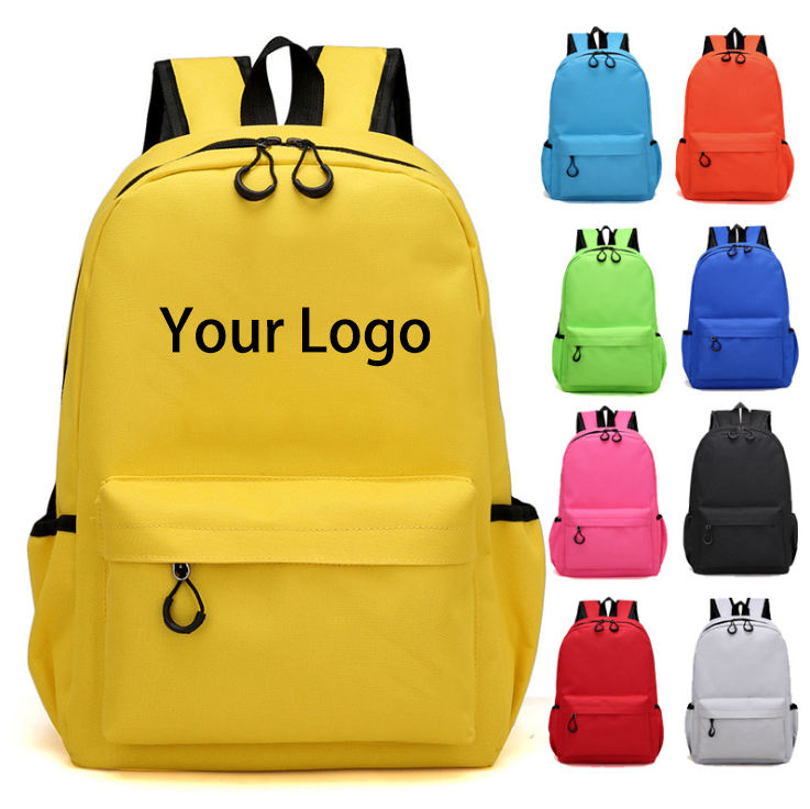 Wholesale Promotional Custom Waterproof Children School Bags for Boys Girls Kids Backpacks 600d Bag