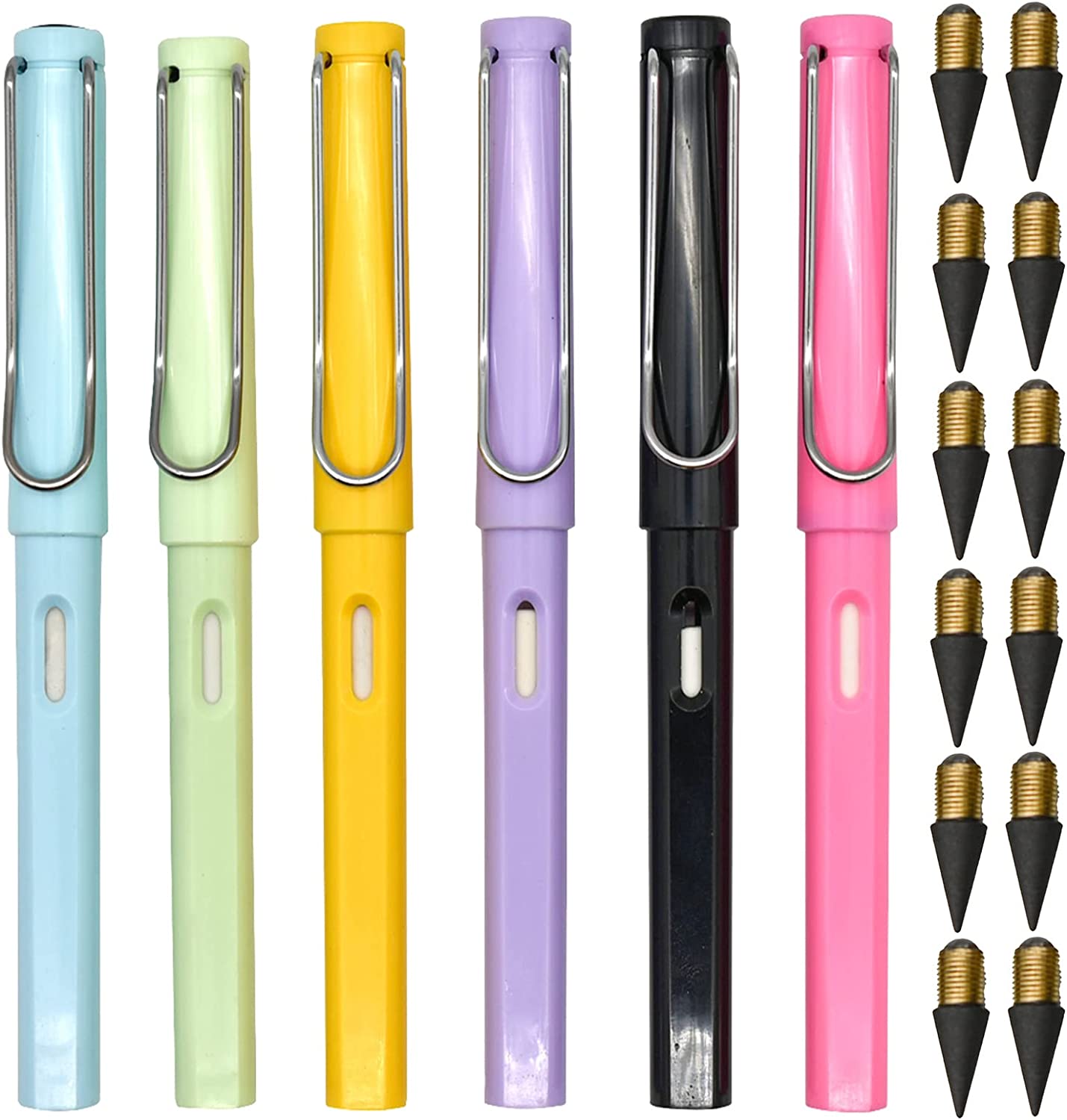 Plastic Pen Body Inkless Eternal Pen with eraser