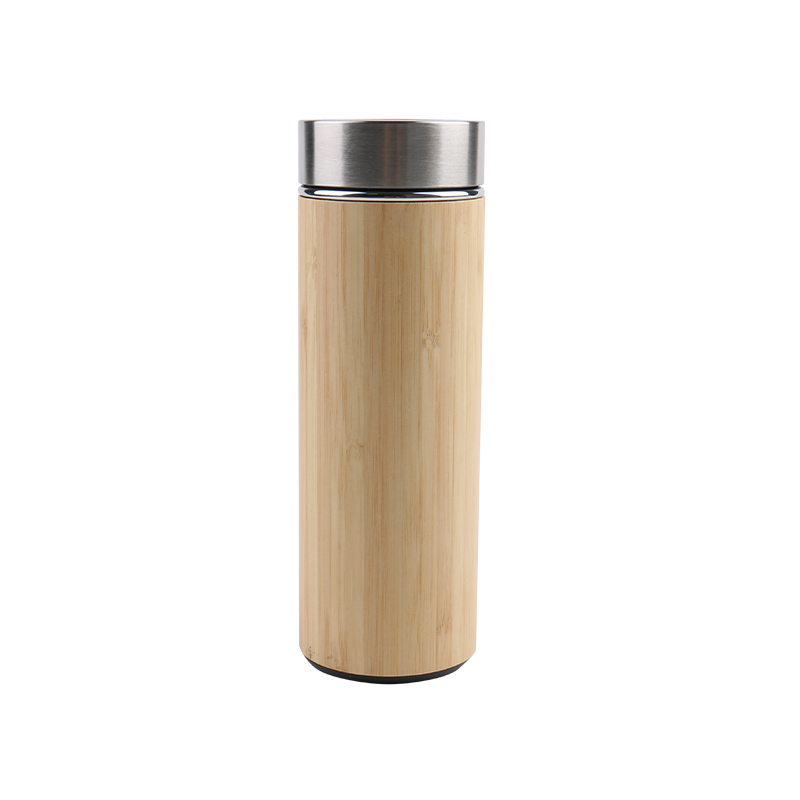 Insulated Stainless Steel Bamboo Flask