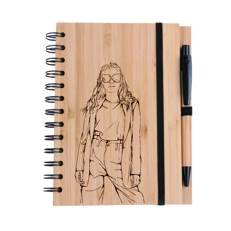 Bamboo Promotional Cover Notebook - Nolan Jotter