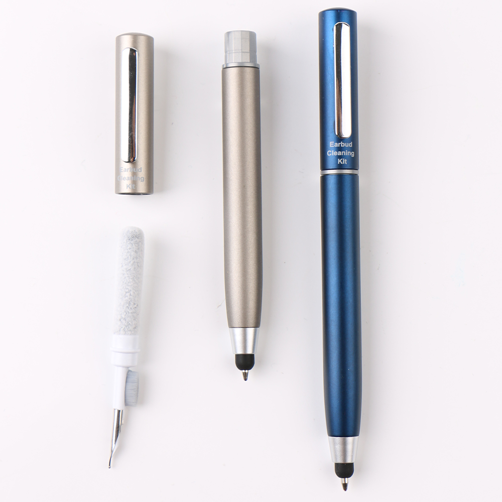 Multifunctional earphone cleaning ballpoint pen