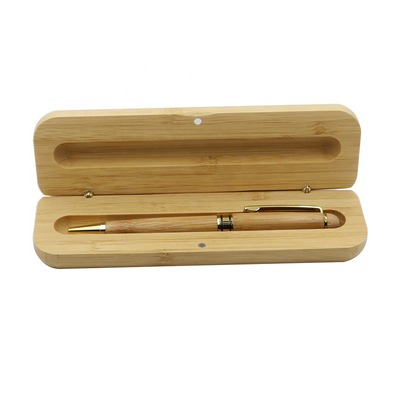 Bamboo Ball pen with Bamboo Box Case - Alpha Pen