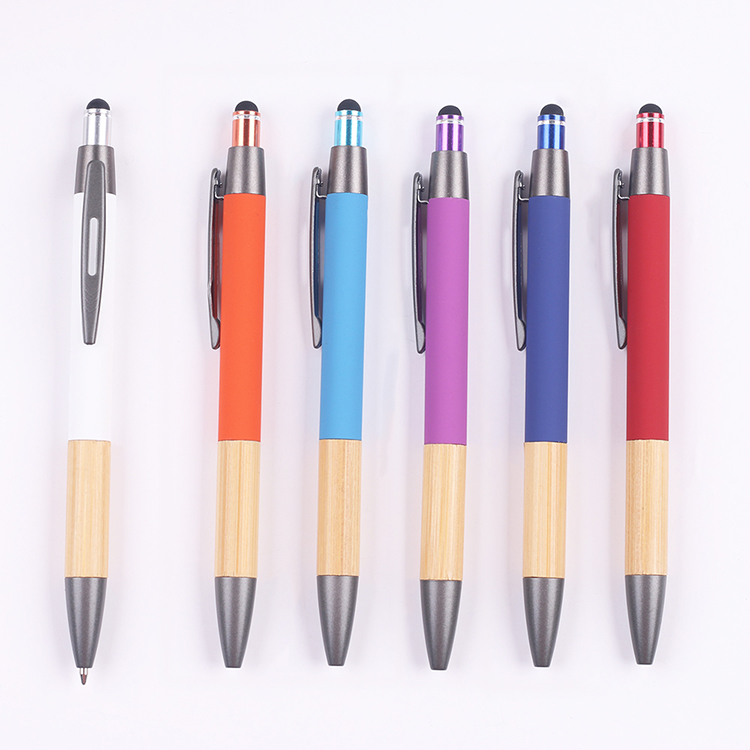 Promotional Bamboo Grip Metal Pen - Mebel