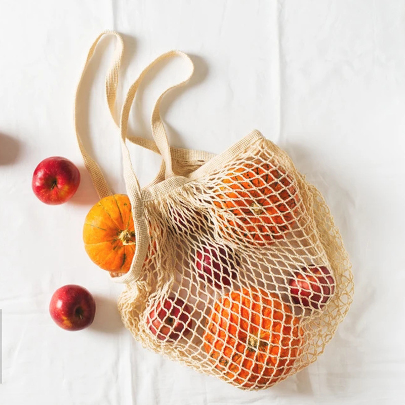 Customizable Organic Cotton Shopping Tote Mesh bag